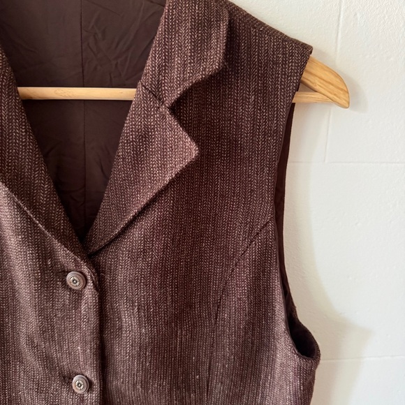 Dark Academia Tweed Vest - Picture 2 of 9